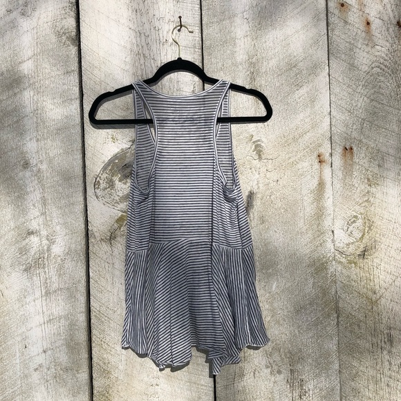 We the Free | blue striped hi-lo tank top - Picture 2 of 5